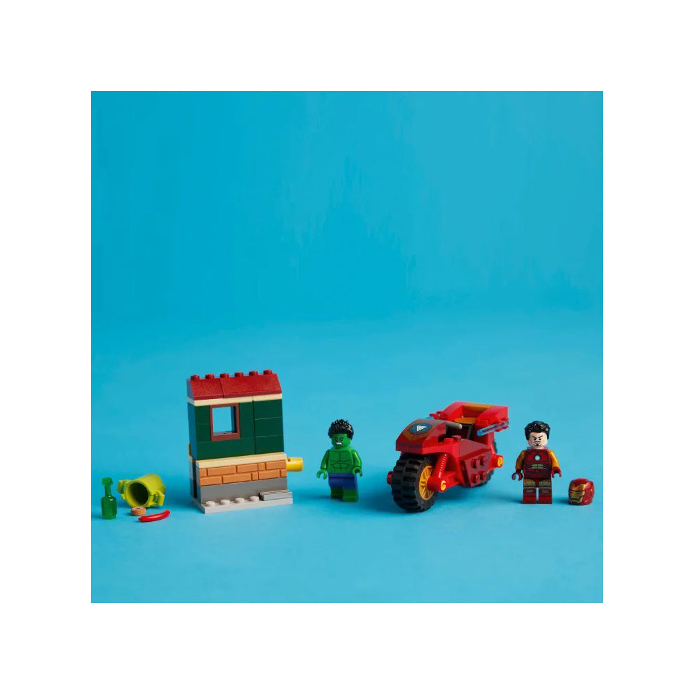 Lego76287 Lego Super Heroes Iron Man With Bike & The Hulkpapell.gr